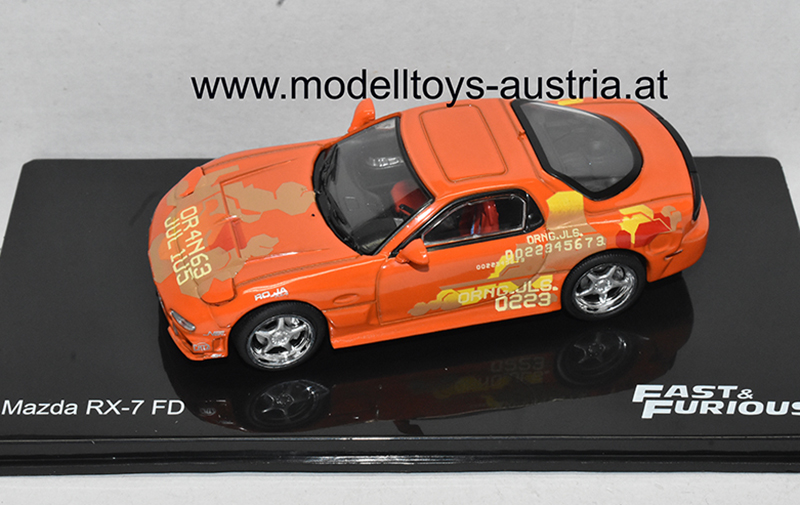 Mazda RX-7 FD 1993 Fast & Furious orange 1:43