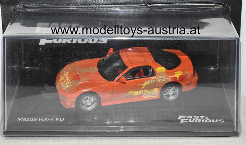 Mazda RX-7 FD 1993 Fast & Furious orange 1:43