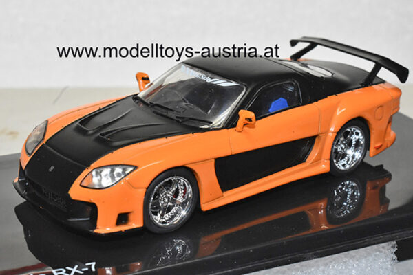 Mazda RX-7 FD 1995 Fast & Furious orange / schwarz 1:43