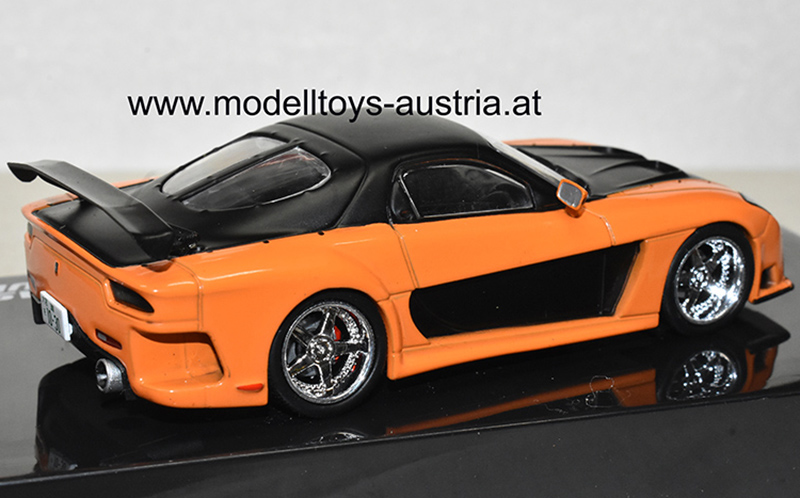 Mazda RX-7 FD 1995 Fast & Furious orange / schwarz 1:43