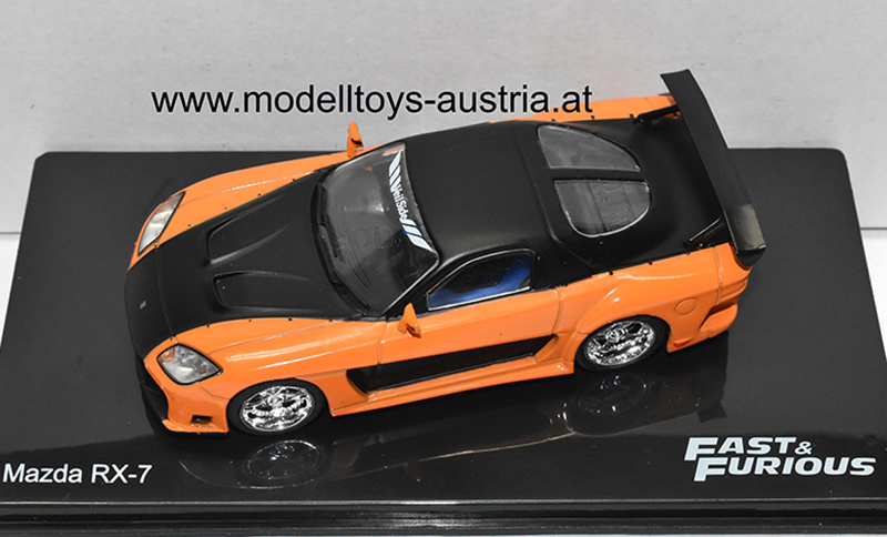 Mazda RX-7 FD 1995 Fast & Furious orange / schwarz 1:43