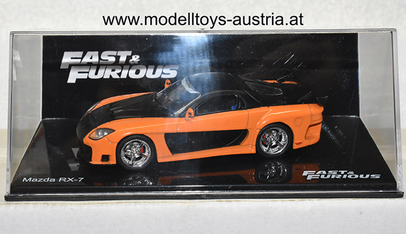 Mazda RX-7 FD 1995 Fast & Furious orange / schwarz 1:43
