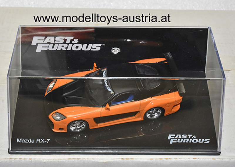 Mazda RX-7 FD 1995 Fast & Furious orange / schwarz 1:43