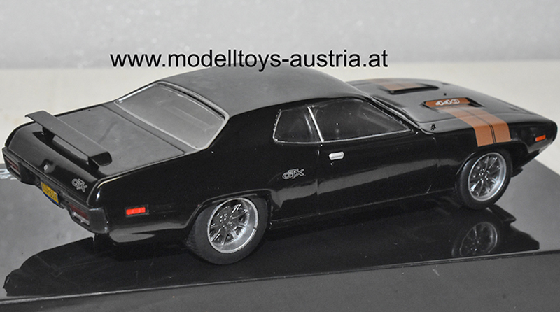 Plymouth GTX 1971 Fast & Furious DOM's Car schwarz 1:43