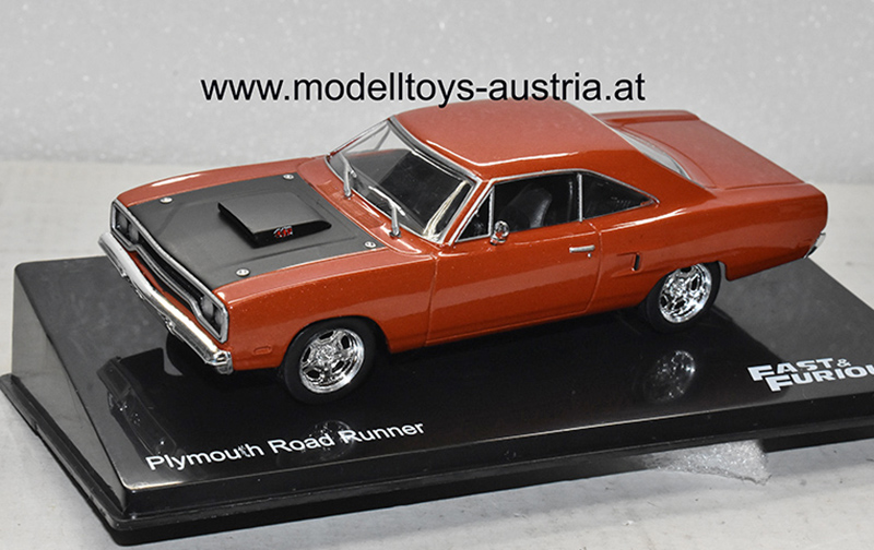 Plymouth Road Runner 1970 Fast & Furious rotbrau metallik 1:43