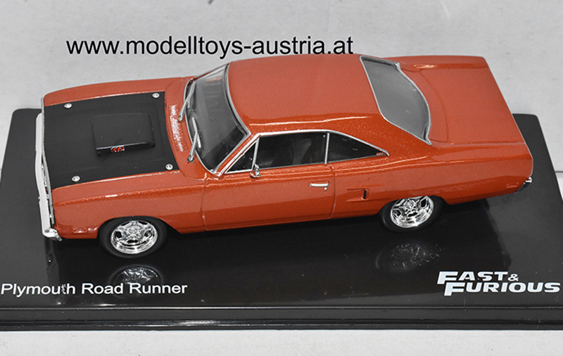 Plymouth Road Runner 1970 Fast & Furious rotbrau metallik 1:43