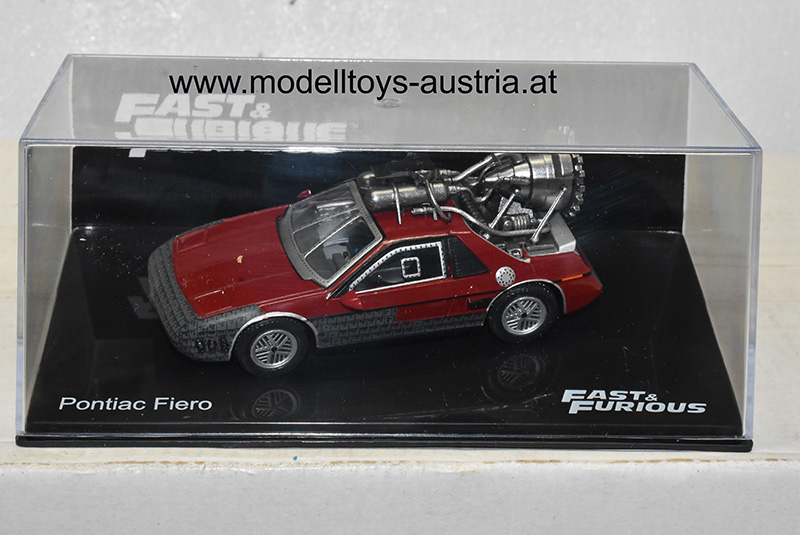 Pontiac Fiero 1984 Fast & Furious rot / grau 1:43