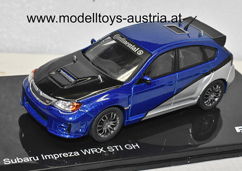 Subaru Impreza WRX STI GH Fast & Furious blau / silber metallik 1:43