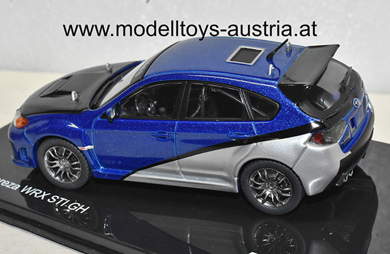 Subaru Impreza WRX STI GH Fast & Furious blau / silber metallik 1:43