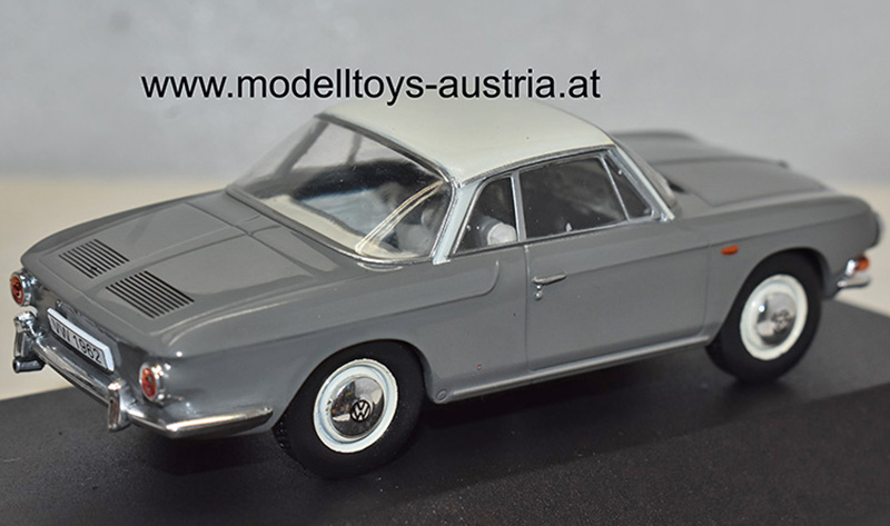 VW Karmann Ghia 1500 Typ 34 1962 grau / weiss 1:43