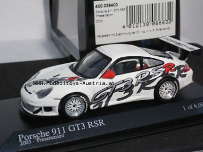 Porsche 911 GT3 RSR 2003 Presentation 1:43