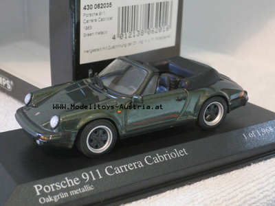 Porsche 911 SC Carrera Cabrio 1983 grün met. 1:43