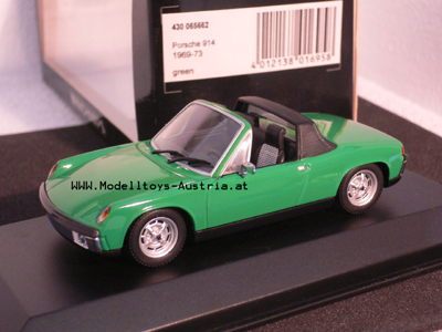 Porsche 914/4 Targa 1969 - 1973 grün 1:43 VW Porsche 914