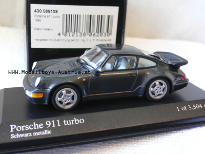 Porsche 911 Turbo 1990 Typ 964 schwarz met. 1:43