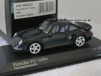 Porsche 911 Turbo 1995 Typ 993 grün met. 1:43