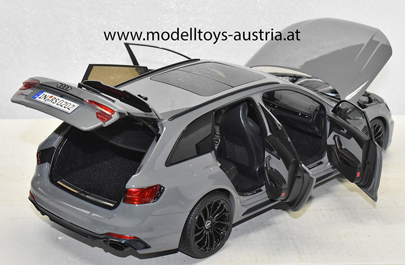 Audi RS4 B9 Avant Kombi Break 2017 grau 1:18 Audi A4