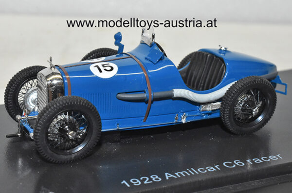 Amilcar C6 Racer 1928 blau 1:43 mit Startnummer
