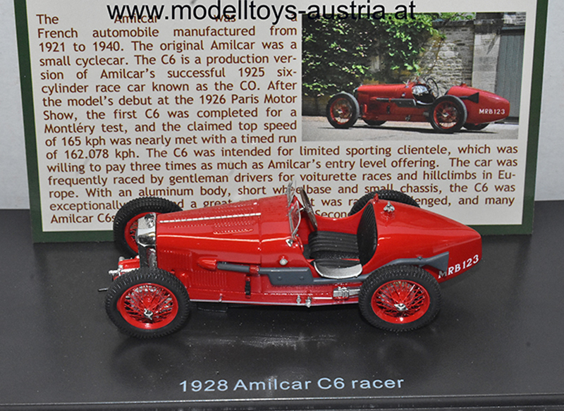 Amilcar C6 Racer 1928 rot 1:43
