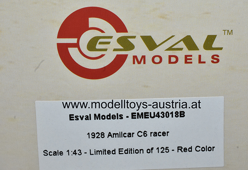 Amilcar C6 Racer 1928 rot 1:43