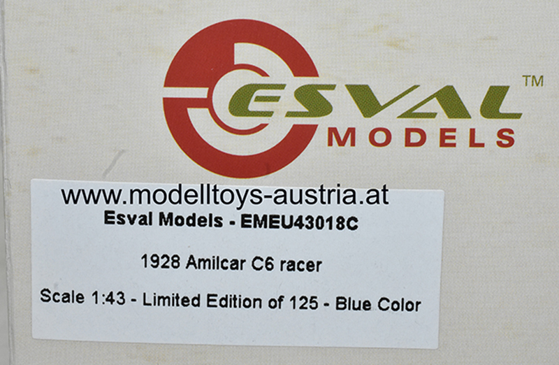 Amilcar C6 Racer 1928 blau 1:43