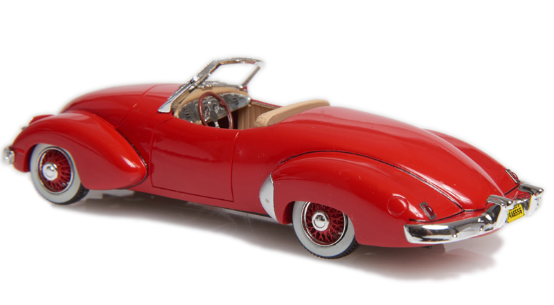 Kurtis Omohundro Comet Custom Cabrio 1947 rot 1:43