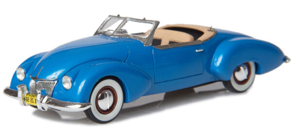 Kurtis Omohundro Comet Custom Cabrio 1947 blau metallik 1:43