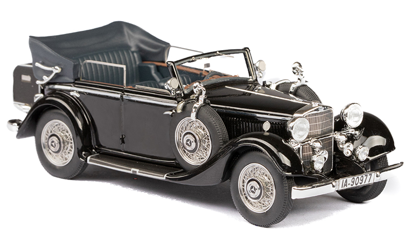 Mercedes Benz W18 290 Cabriolet 1933 - 1936 schwarz 1:43
