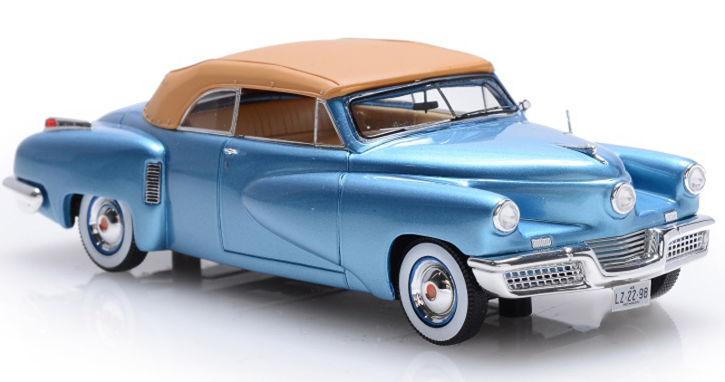 Tucker Torpedo 2 türig Cabrio geschlossen 1948 hell blau 1:43