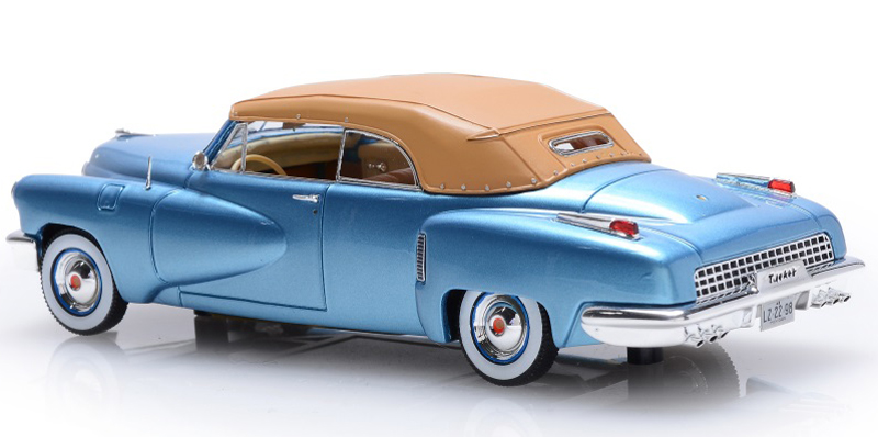 Tucker Torpedo 2 türig Cabrio geschlossen 1948 hell blau 1:43