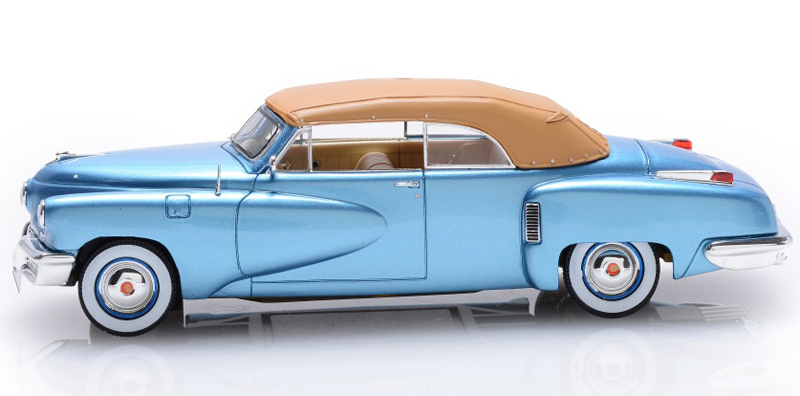 Tucker Torpedo 2 türig Cabrio geschlossen 1948 hell blau 1:43