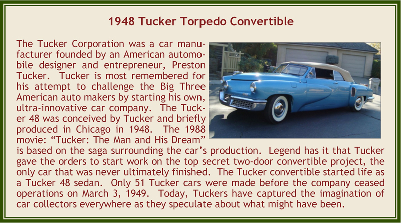 Tucker Torpedo 2 türig Cabrio geschlossen 1948 hell blau 1:43