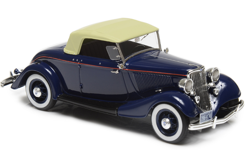 Ford Model 40 Roadster Cabrio geschlossen dunkel blue 1:43