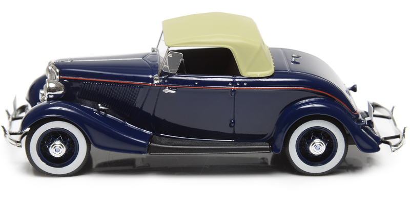 Ford Model 40 Roadster Cabrio geschlossen dunkel blue 1:43