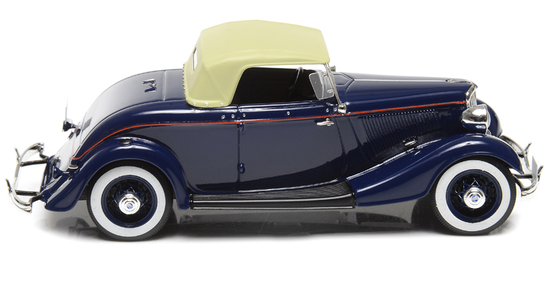 Ford Model 40 Roadster Cabrio geschlossen dunkel blue 1:43
