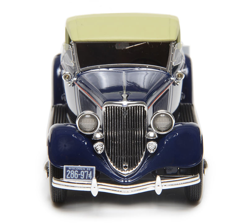 Ford Model 40 Roadster Cabrio geschlossen dunkel blue 1:43