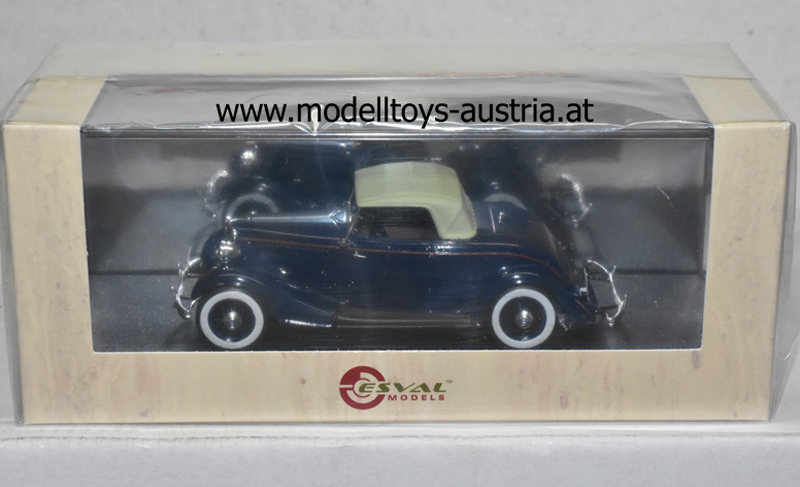Ford Model 40 Roadster Cabrio geschlossen dunkel blue 1:43