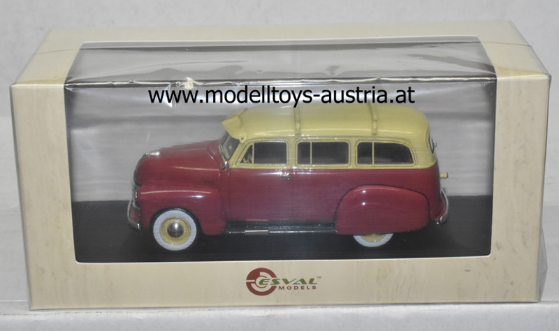 Chevrolet Suburban 1949 - 1953 beige / Kastanienbraun 1:43