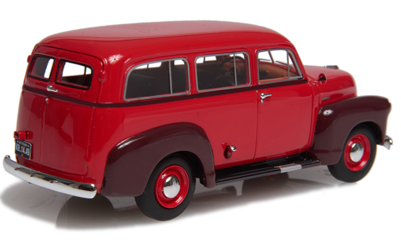 Chevrolet Suburban 1949 - 1953 rot / Kastanienbraun 1:43