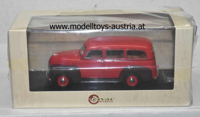 Chevrolet Suburban 1949 - 1953 rot / Kastanienbraun 1:43