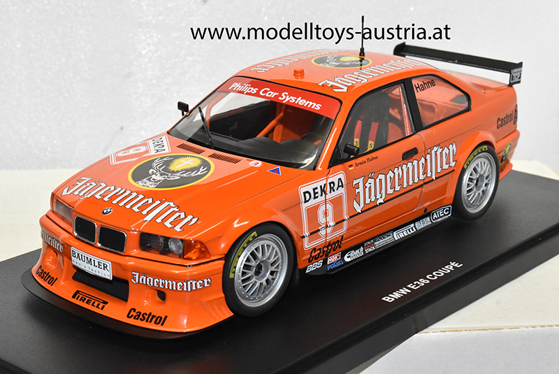 BMW E36 Coupe M3 DTM 1993 Armin HAHNE Jägermeister 1:18