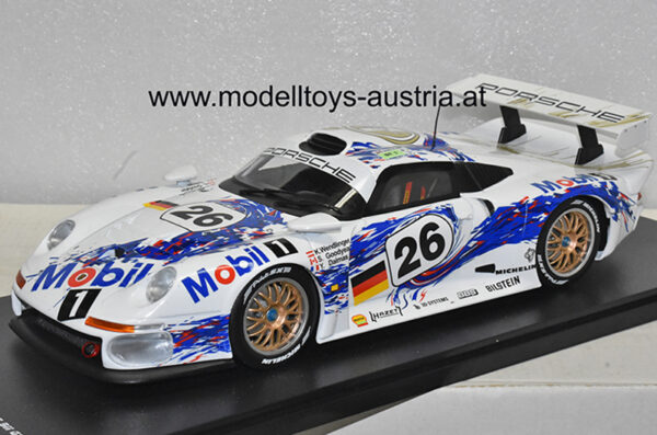 Porsche 911 GT1 1996 Le Mans WENDLINGER / DALMAS / GOODYEAR 1:18