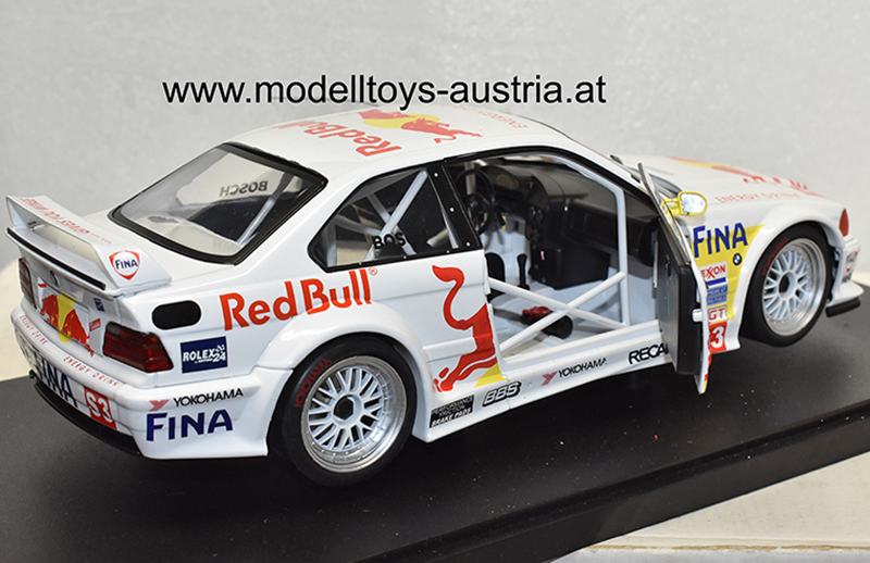 BMW E36 Coupe M3 GTR 1997 Daytona Dieter QUESTER / Marc DUEZ / Boris SAID / Markus ÖSTREICH Red Bull 1:18