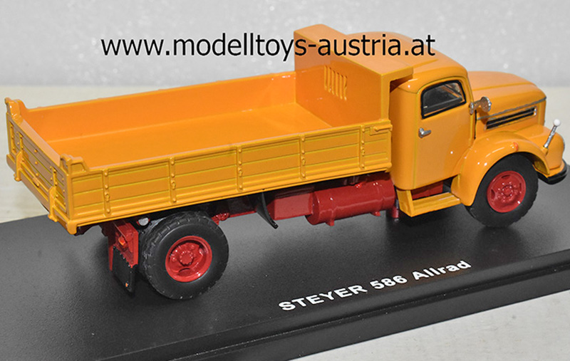 Steyr 586 Allrad Kipper orange / rot 1:50