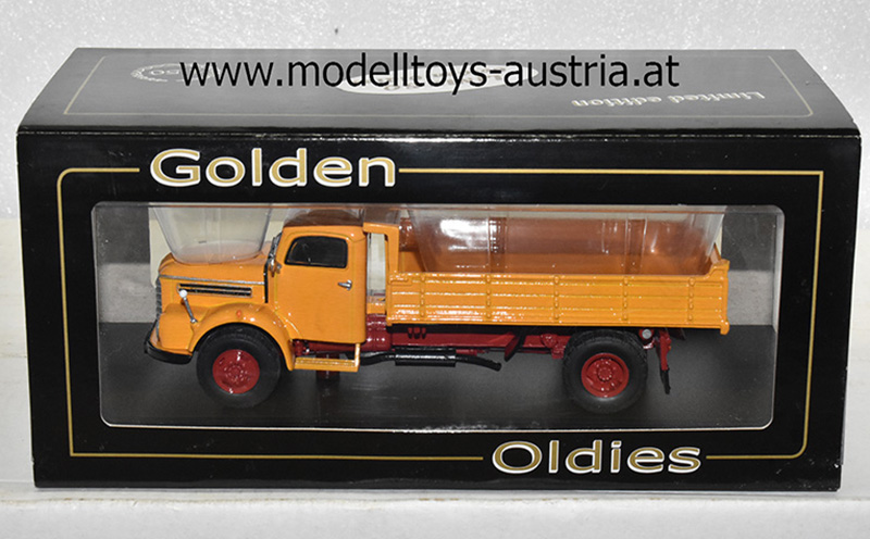 Steyr 586 Allrad Kipper orange / rot 1:50