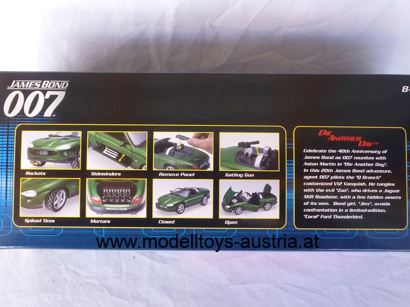 Jaguar XKR Roadster Cabrio James BOND 007 Stirb an einem anderen Tag 1:18