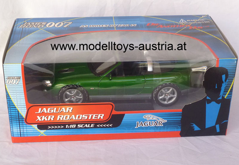 Jaguar XKR Roadster Cabrio James BOND 007 Stirb an einem anderen Tag 1:18