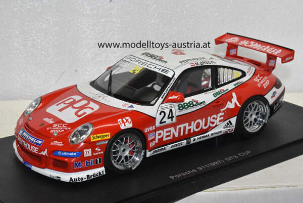 Porsche 911 997 GT3 Cup 2007 Martin BRÜCKL Porsche Carrera Cup Champion 1:18