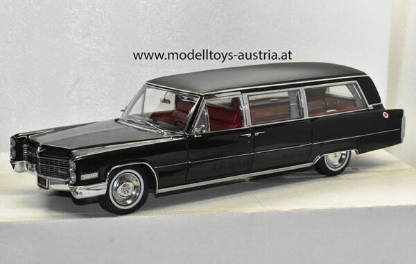 Cadillac Limousine Hearse Leichenwagen schwarz 1966 1:18 Precision Miniatures