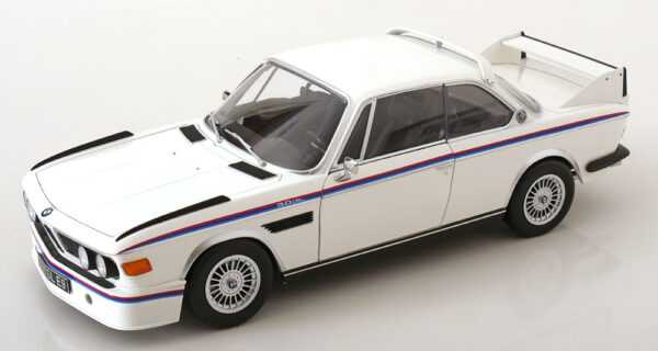 BMW E9 3.0 CSL Coupe mit Spoiler Set 1973 - 1975 weiss 1:12