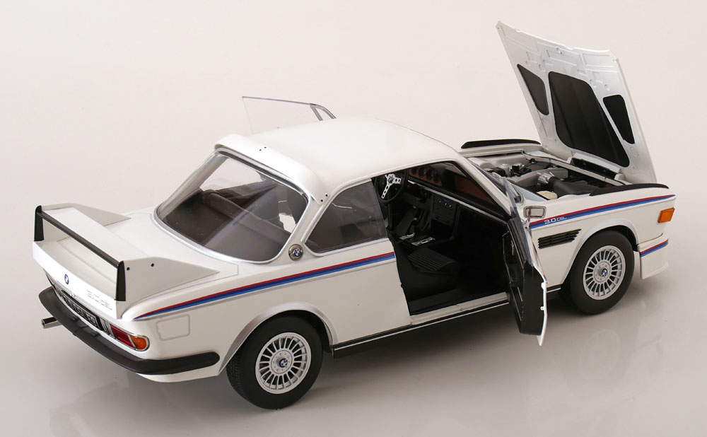 BMW E9 3.0 CSL Coupe mit Spoiler Set 1973 - 1975 weiss 1:12
